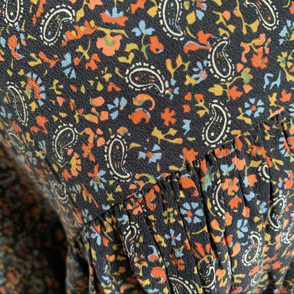 NWT DOEN Savona Silk Blouse in Black Saint Claude Paisley Print sz S - Picture 9 of 12